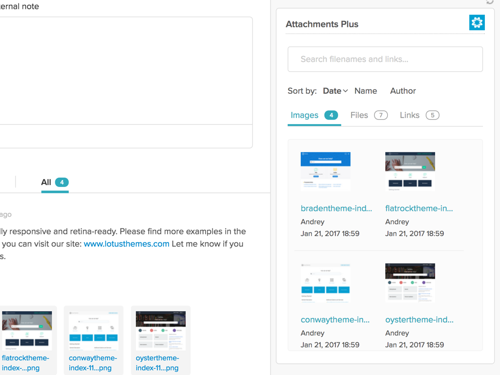 Attachments Plus App Integration with Zendesk Support